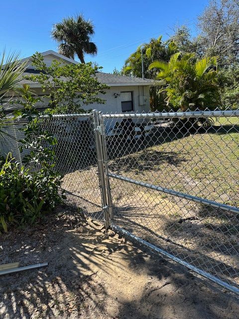 Chain link fence