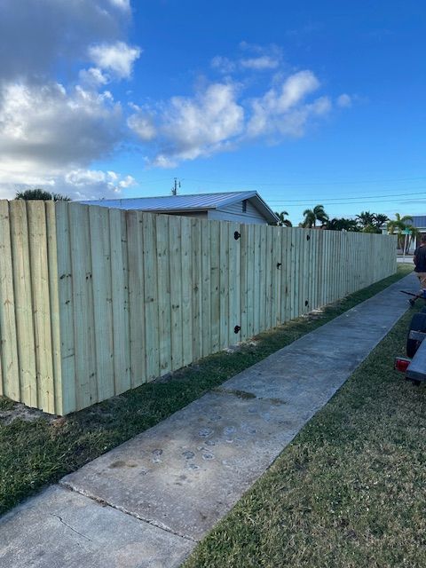 Custom wood fence
