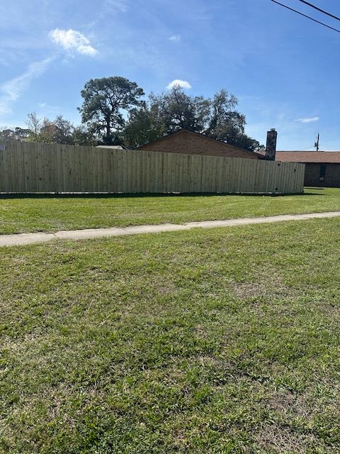 Custom wood fence