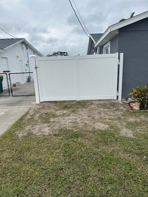 Chain link fence