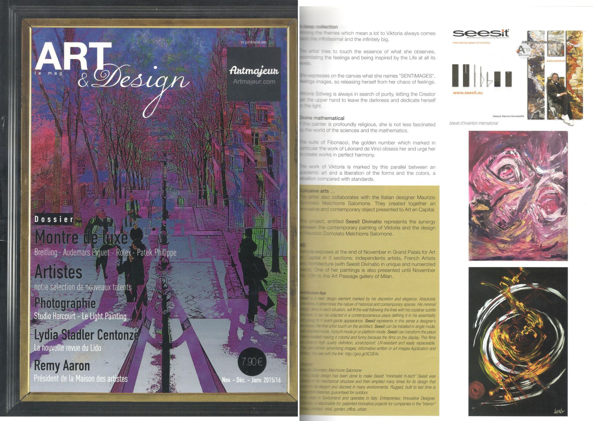 Bromatheon.com, Magazine, arte, e Design, internazionale -  target, Luxury, Pubblicazione, Art en capital, Designer Maurizio Domolato Melchiorre Salomone 
