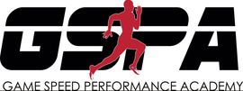 GSPA logo with a red running figure over black letters and the words &ldquo;Game Speed Performance Academy&rdquo;