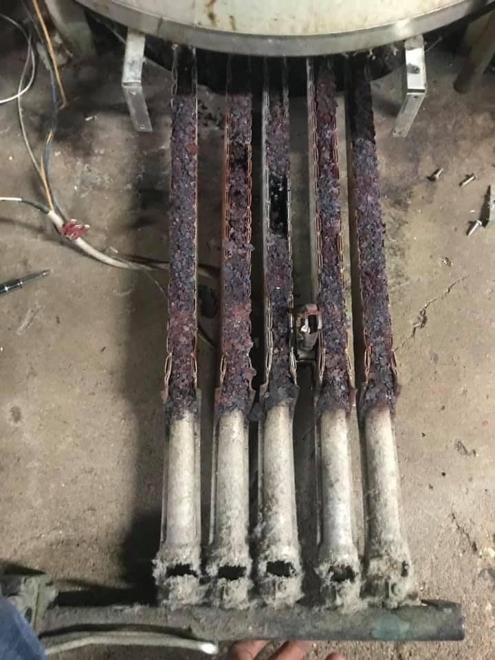 Preventative Maintenance on A.O. Smith BTR Burner Tray in a restaurant