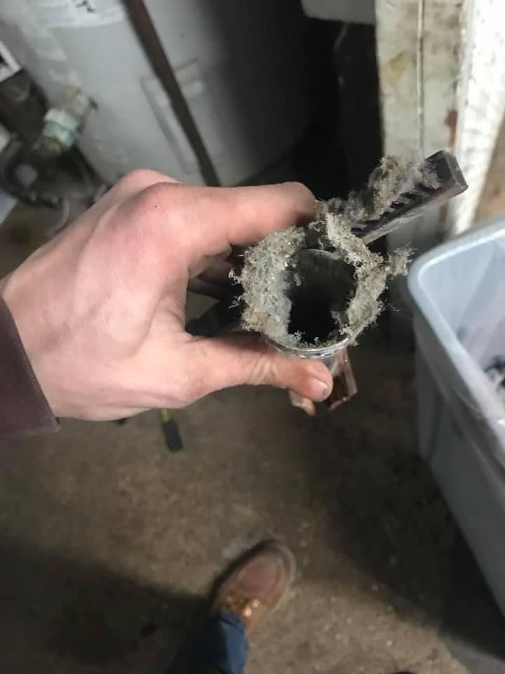 Before Preventative Maintenance on A.O. Smith BTR Burner in a restaurant