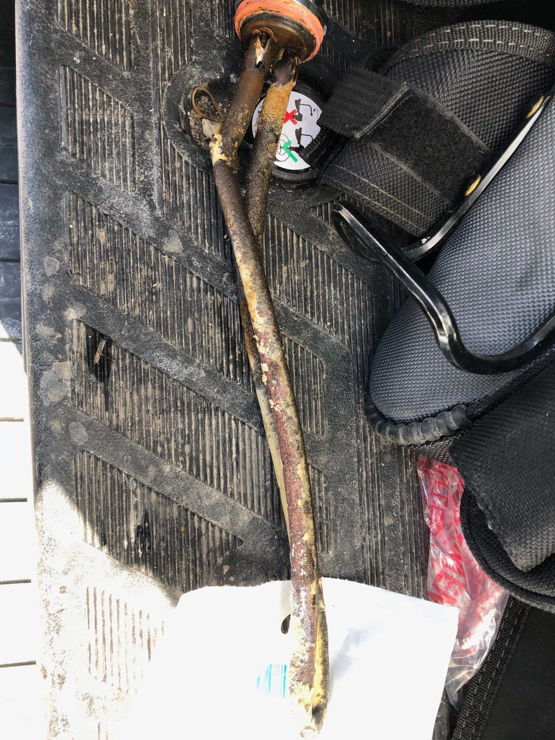 water heater element broken in two places