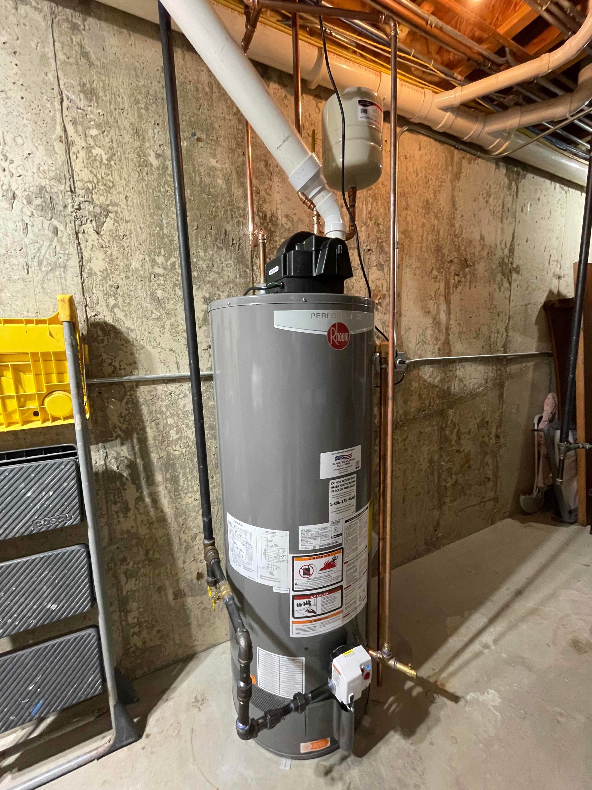 After: 50 Gallon Rheem Power Vent Installation in Bloomingdale, IL 60108