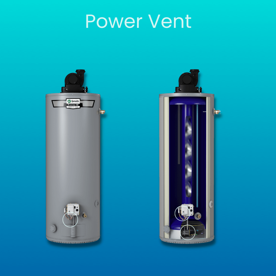 Power Vent Diagram showing pilot assembly