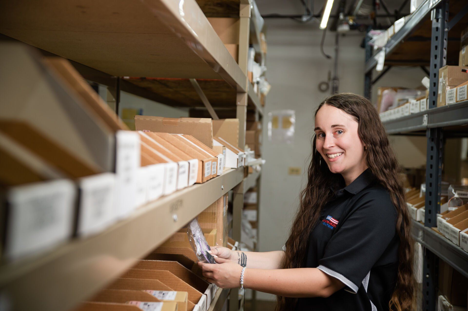 searching for anode rod in the warehouse