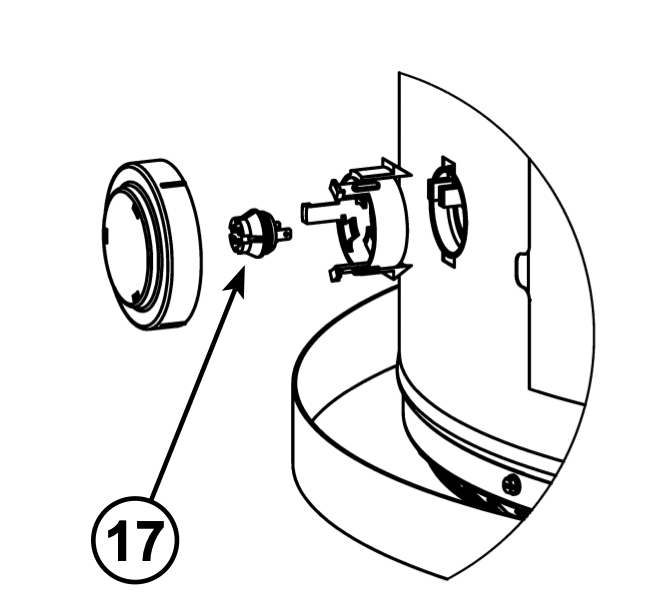 A.O. Smith Power Vent Unit Parts Diagram - FV Sensor Close-up