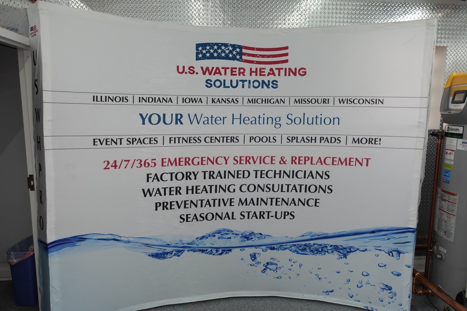 Backdrop with uswhpro service listing