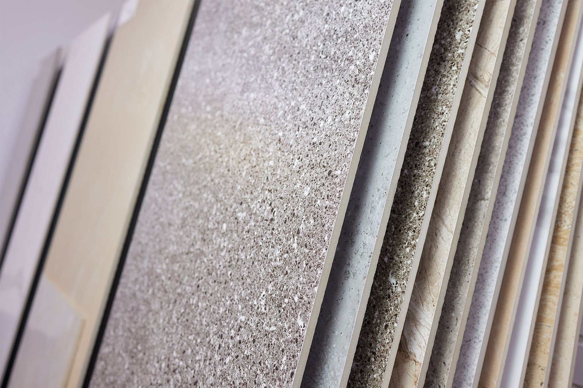 Ceramic tiles.