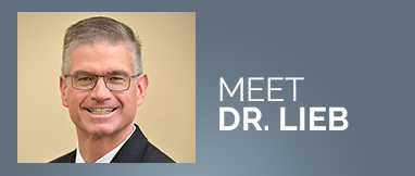 a picture of a man with glasses and the words meet dr lieb