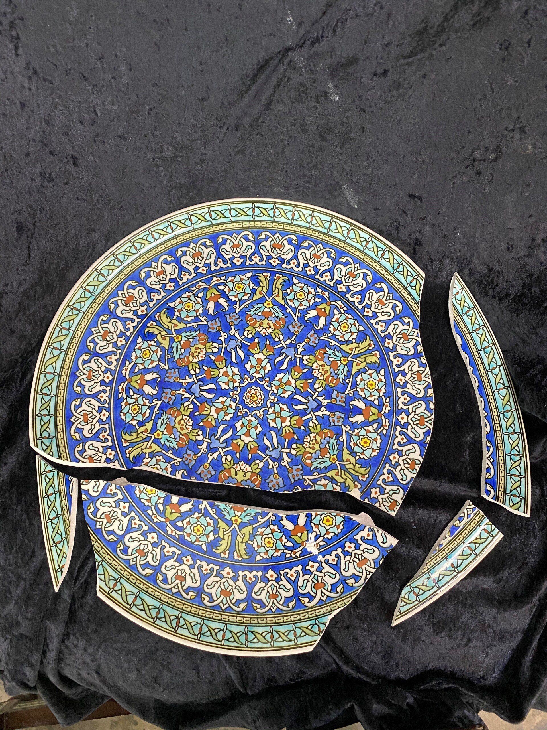 Restored Ceramic Plate — Tampa, FL — Antique Restoration and Design