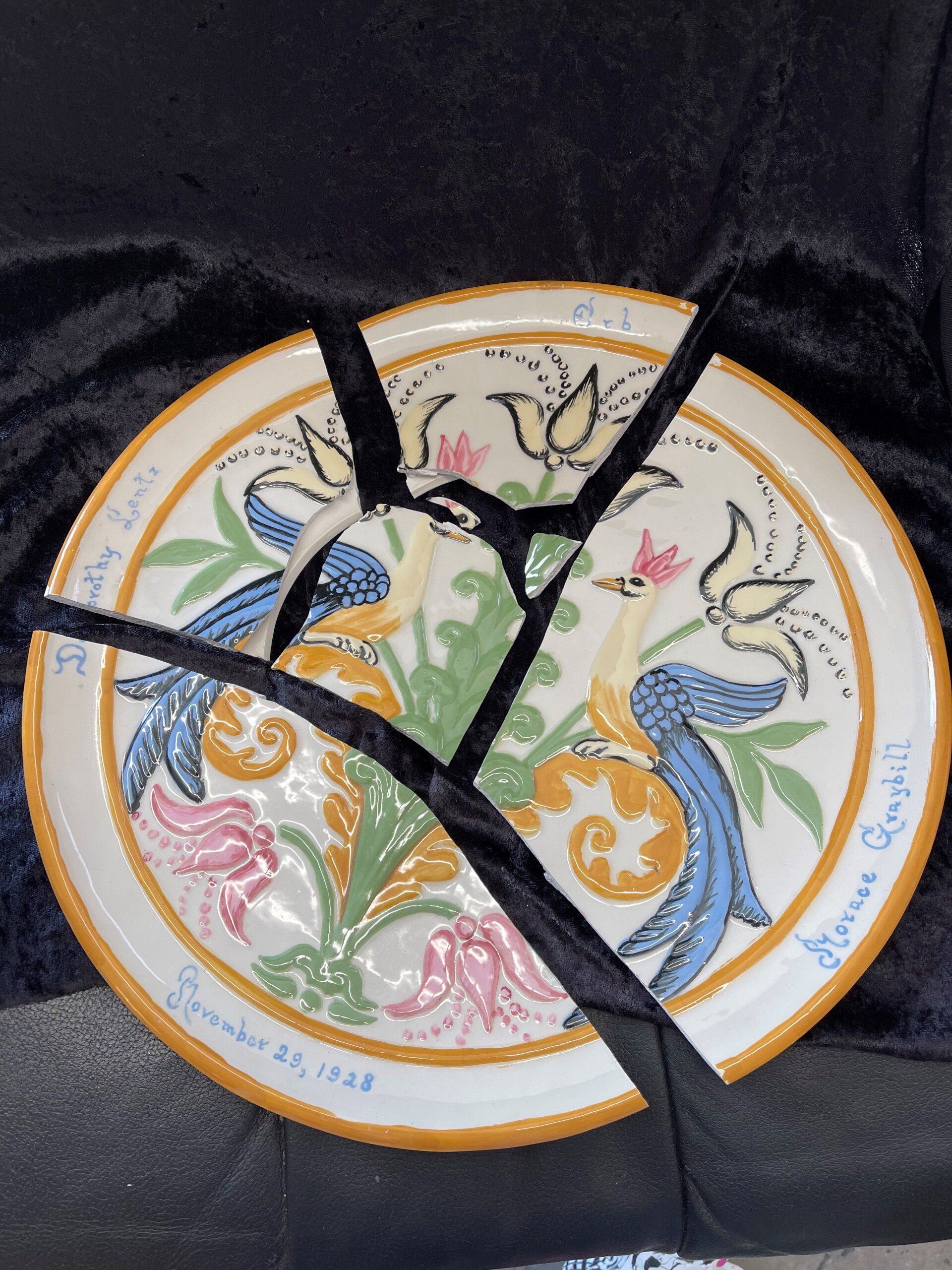 Broken Plate Back — Tampa, FL — Antique Restoration and Design