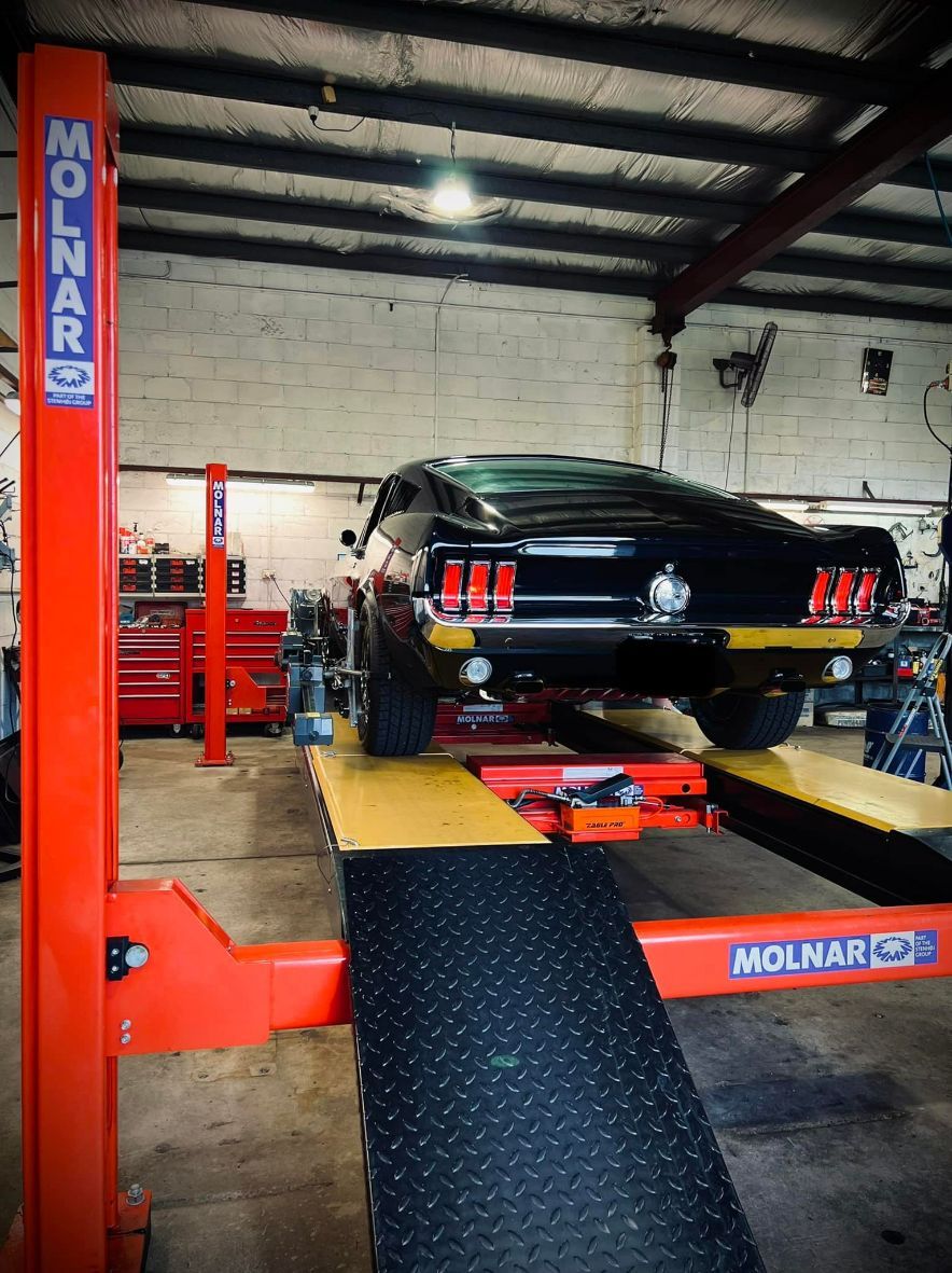 Black Car at Mechanics — Mechanic in Cessnock