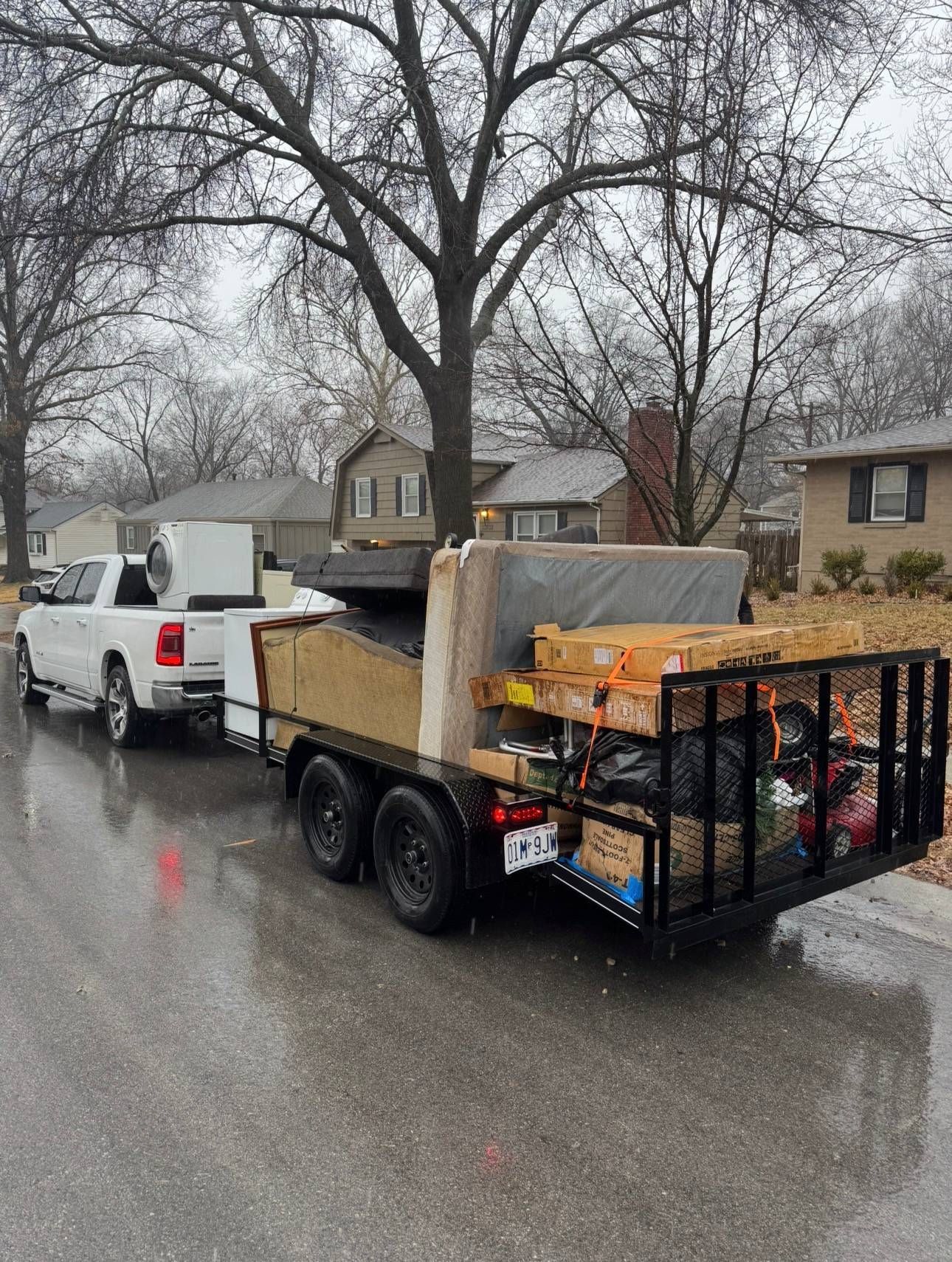 Photo of Curl and Carry junk hauling removal in Kansas City, MO