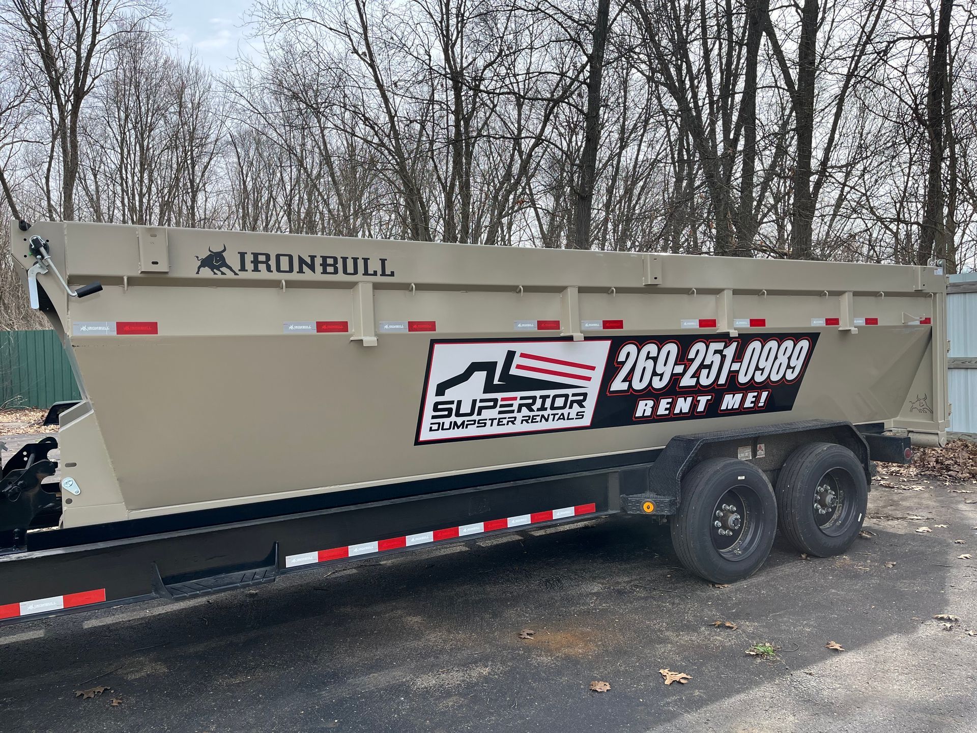Superior Dumpster Rentals 20-yard dumpster trailer