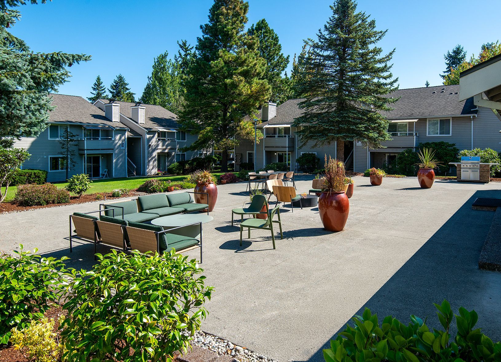 Courtyard and gardens
