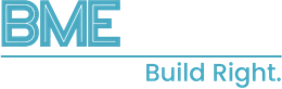 BME logo in blue with the tagline &ldquo;Build Right.&rdquo;