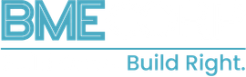 BME logo in blue with the tagline &ldquo;Build Right.&rdquo;