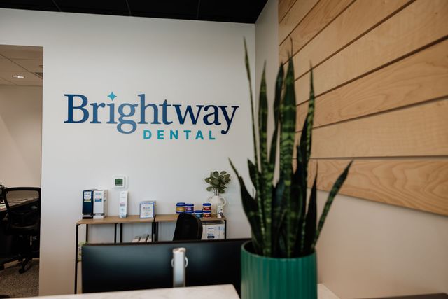A large building with the word brightside on it
