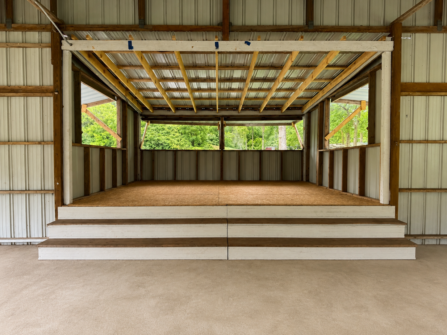 The large stage present in the large pavilion in center picture