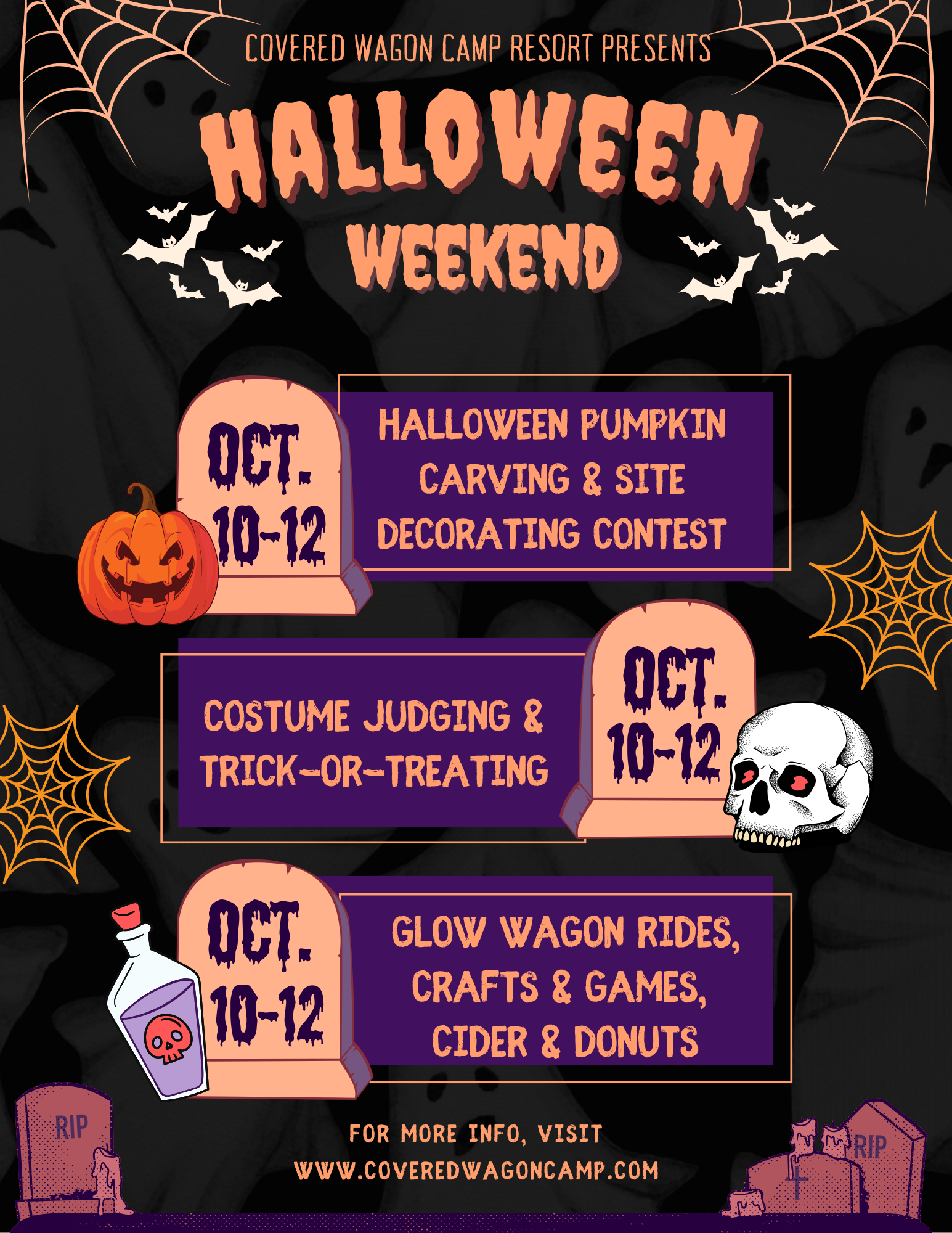A Flyer for Halloween Weekend for 2025