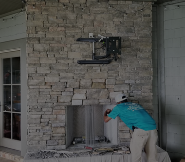 Outdoor Fireplace Replacement by Top Hat Chimney Sweeps