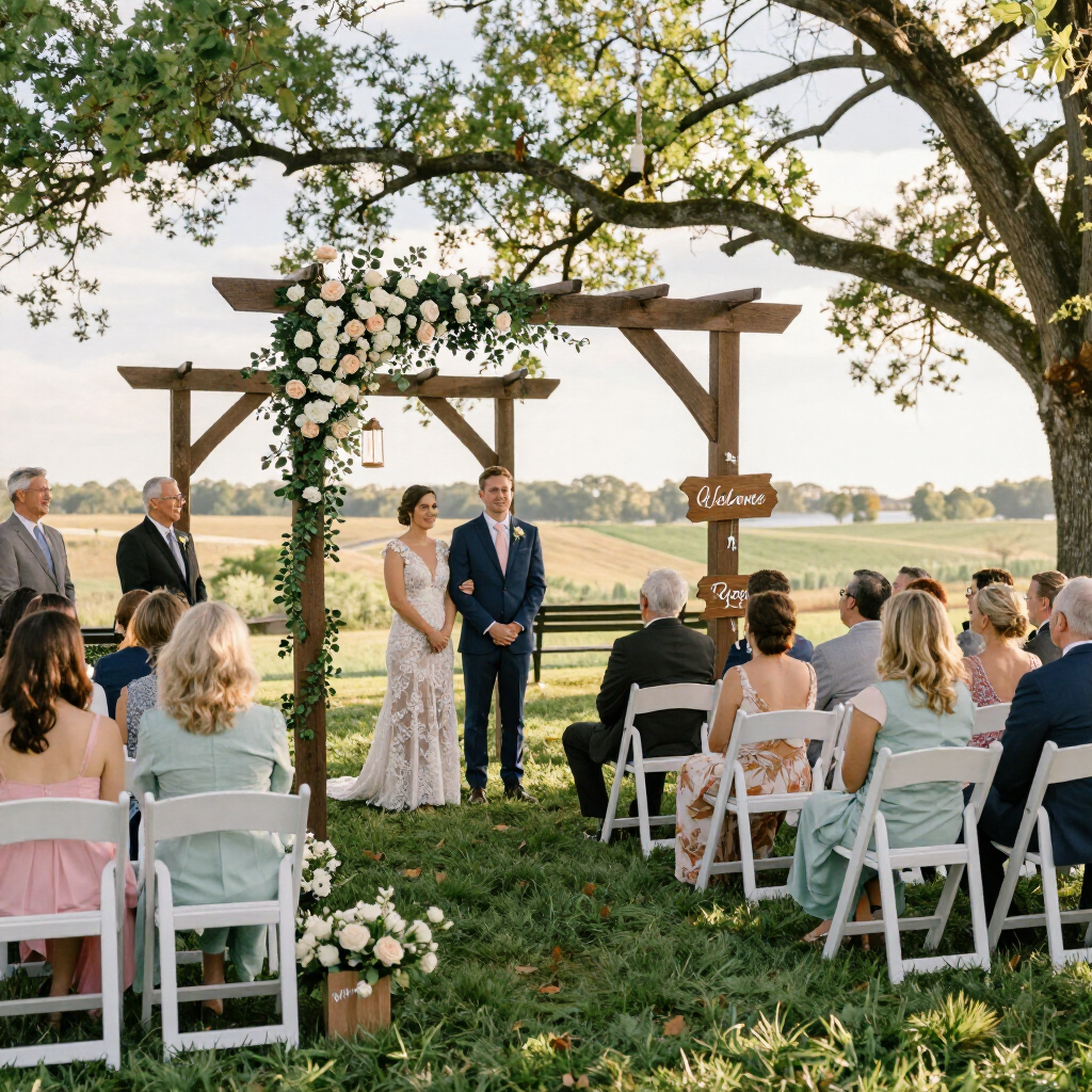 ououtdoor wedding in southern md