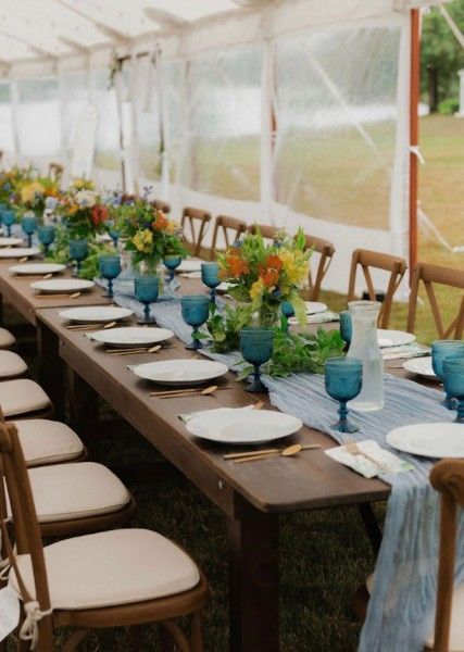 rental tent with clear sides