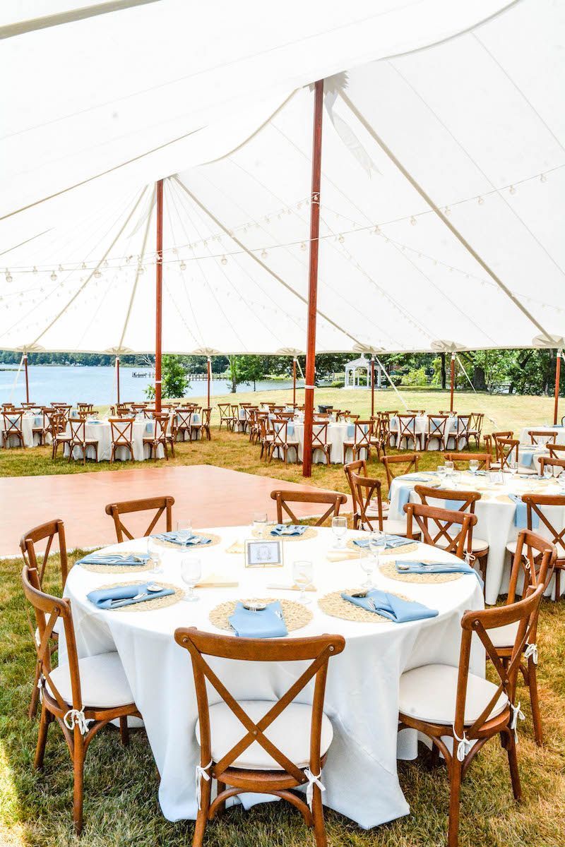 top of the sail cloth tent