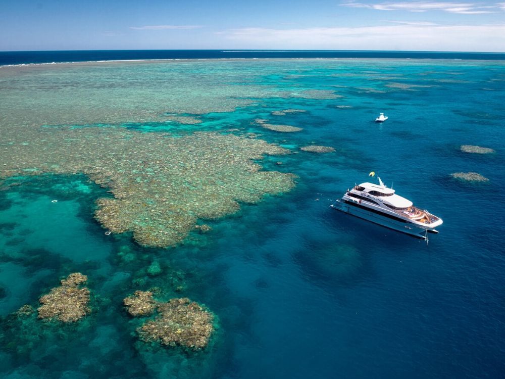 Aerial View of Evolution & the Great Barrier Reef
