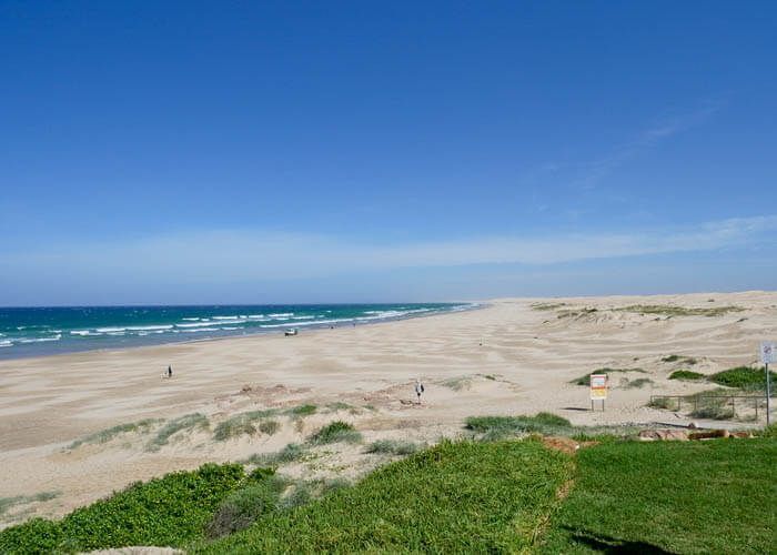 35km of Sand dunes, along the ocean