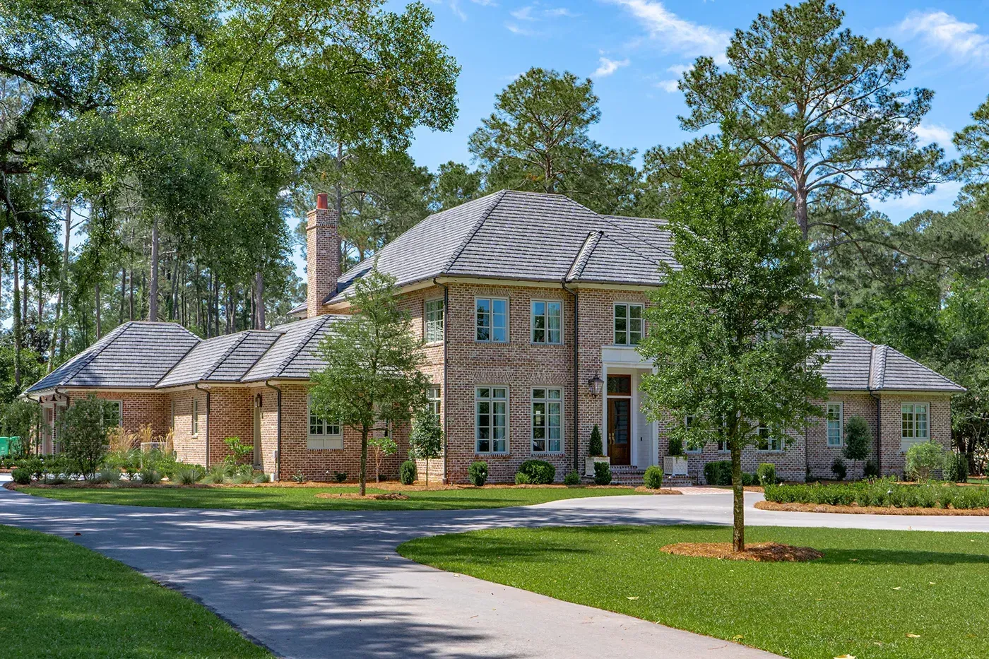 Slate-style Brava roof providing a traditional look with advanced composite technology.