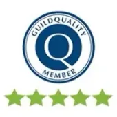 GuildQuality Member seal with a large blue 