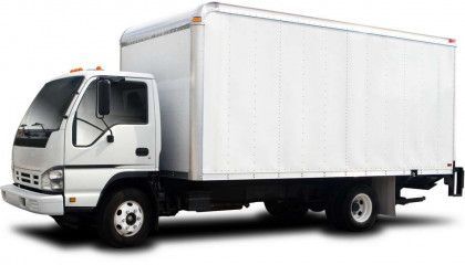 White moving truck White moving truck