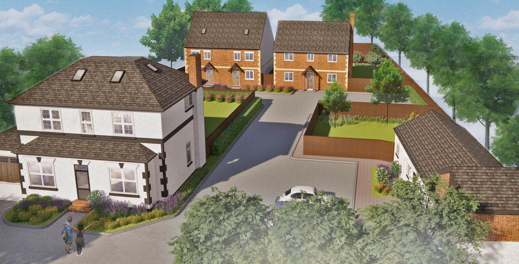 Esdon Architecture. Pub conversion complex design. Multi unit development. Wiltshire. 