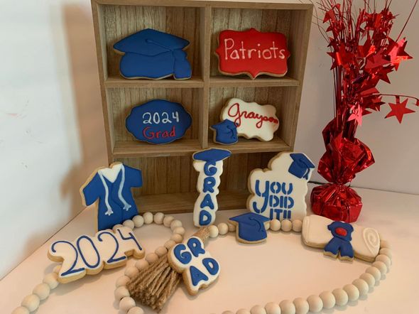Custom sugar cookies with royal icing