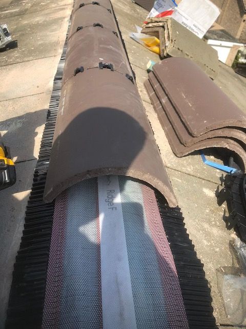 Goole roofers E.Riding & Humber Roofing install dry ridge and dry verge fixings