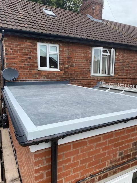 Completed flat roof by Hull E.Riding & Humber Roofing