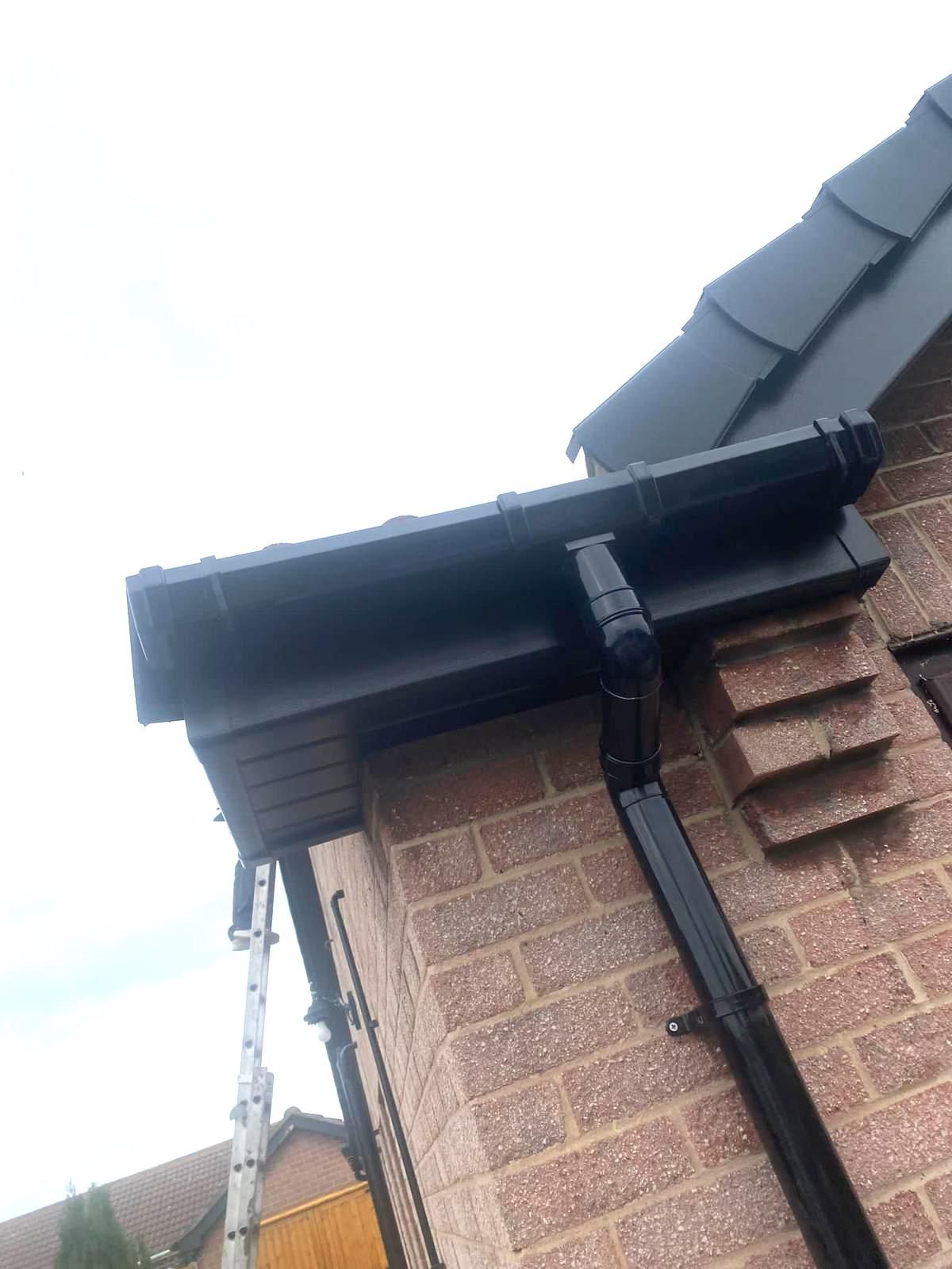 Completed gutter, fascia and soffit installation by Hull E.Riding & Humber Roofing
