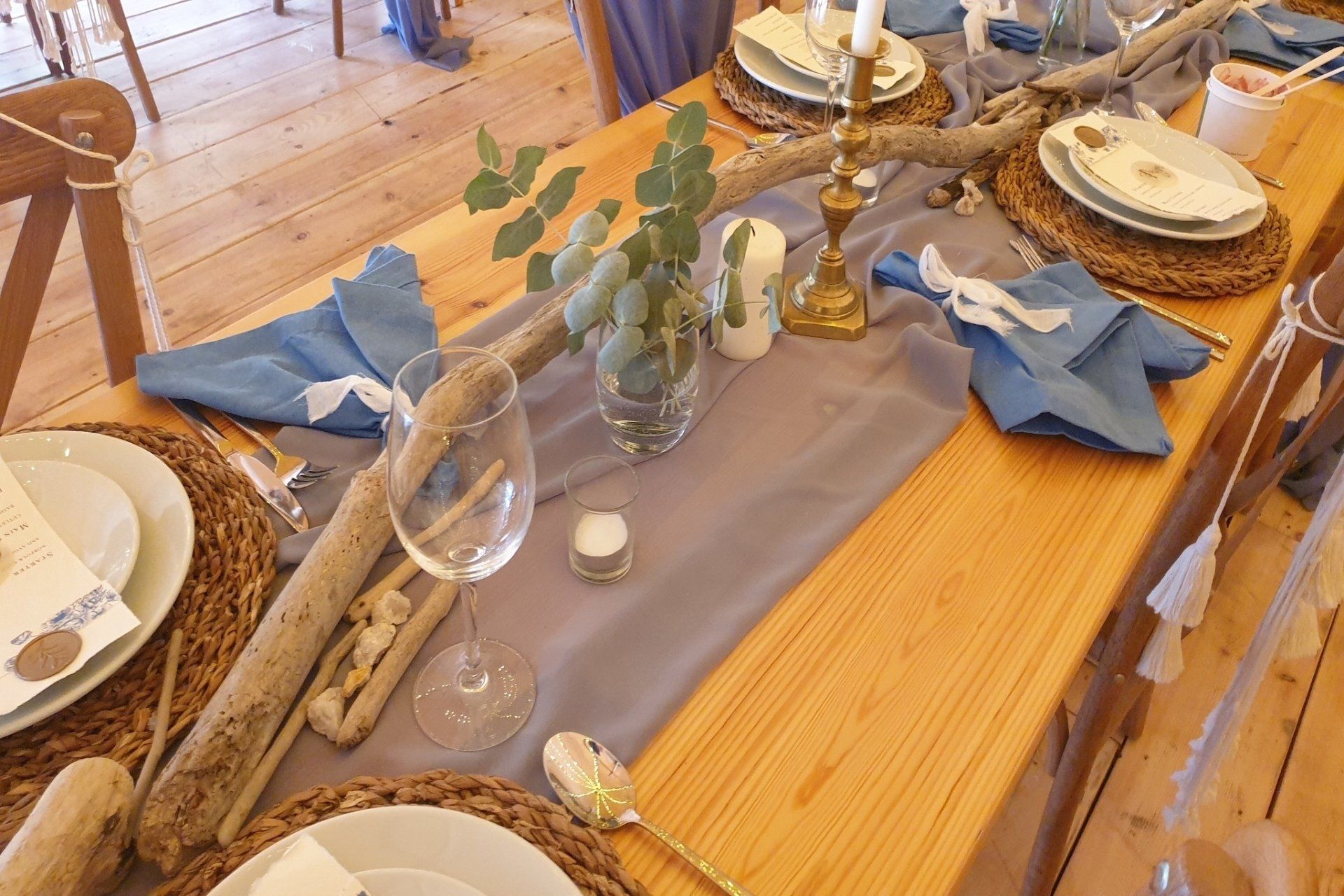 blue boho wedding inspiration