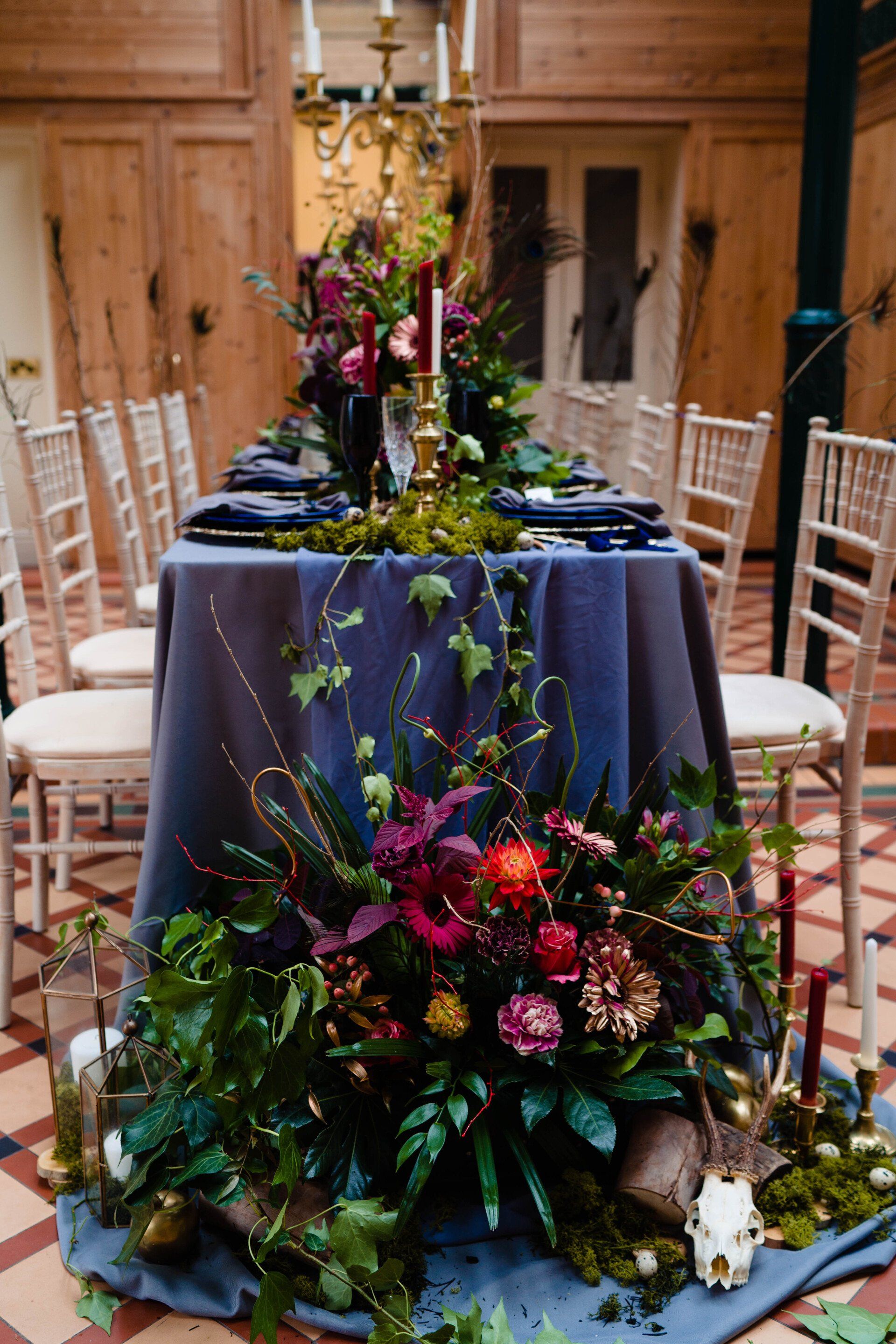 Colourful event flowers