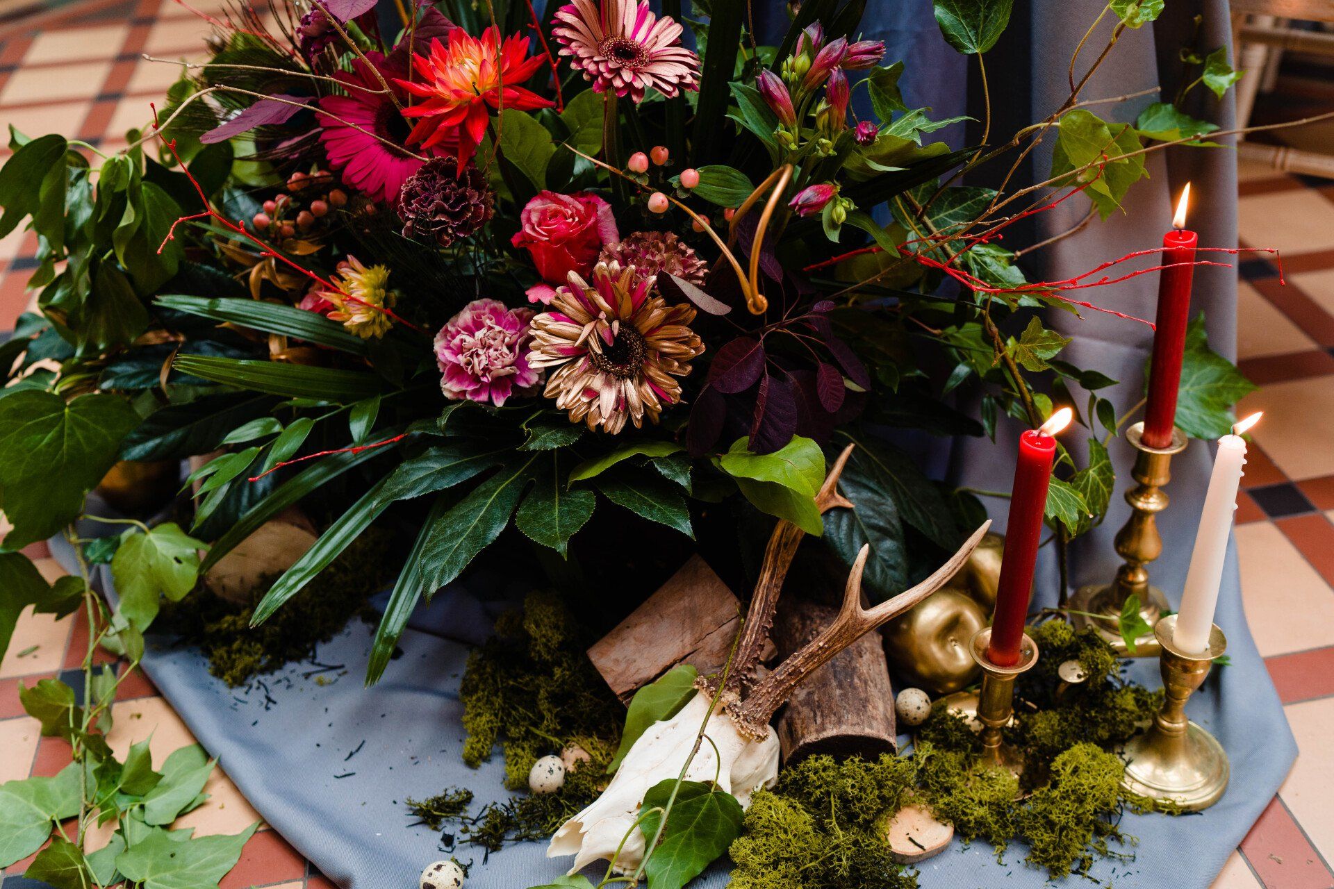 Floral tablescapes