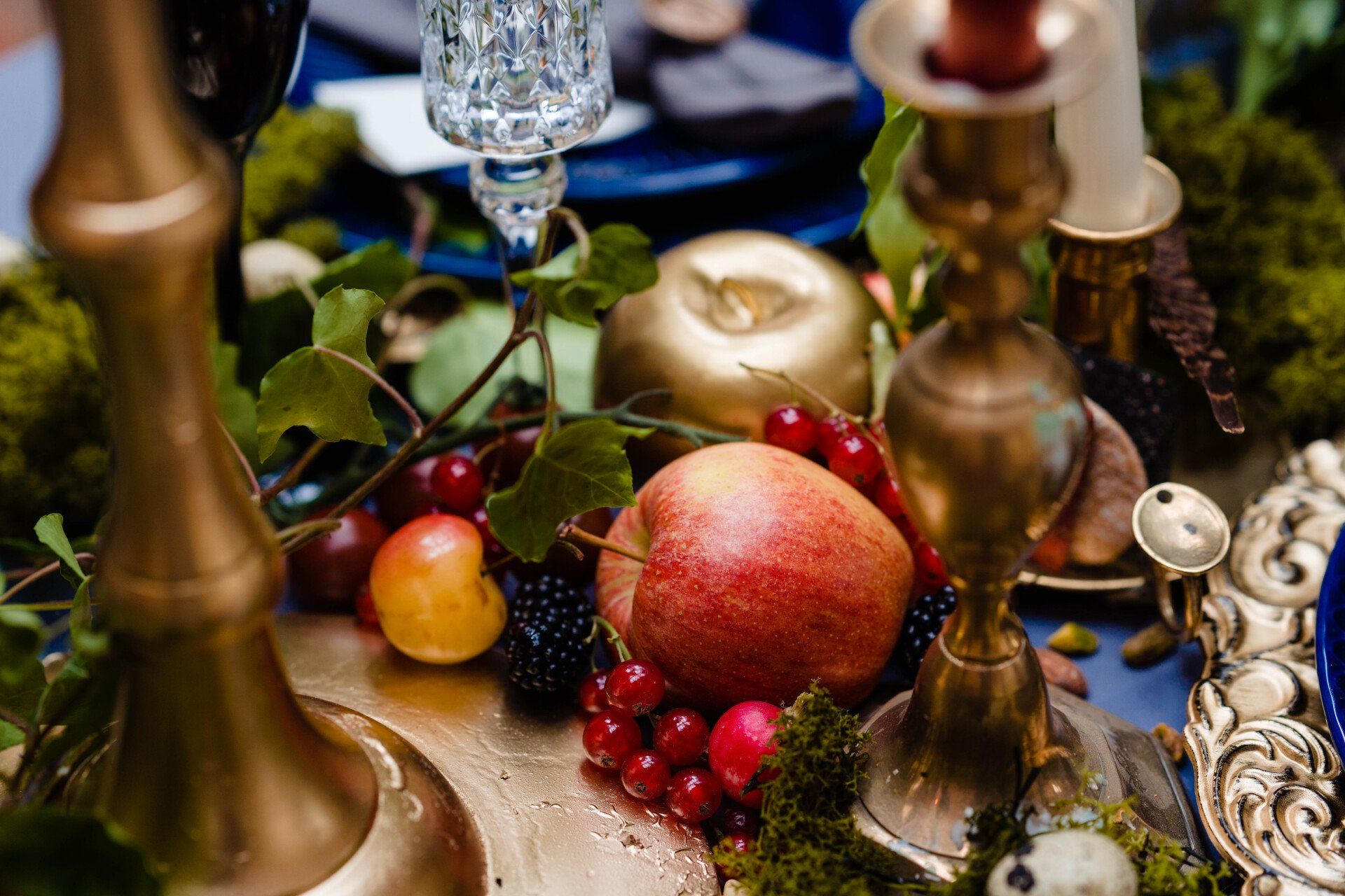 Fresh fruit on tables