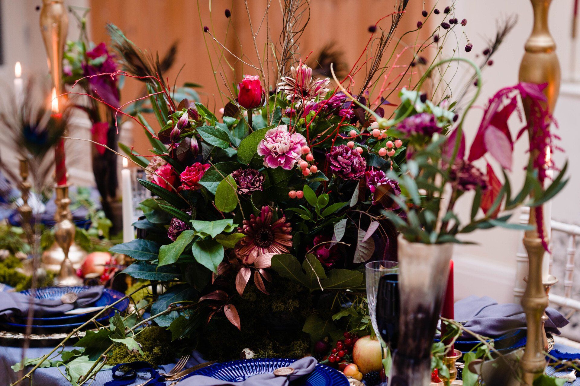 Colourful event flowers