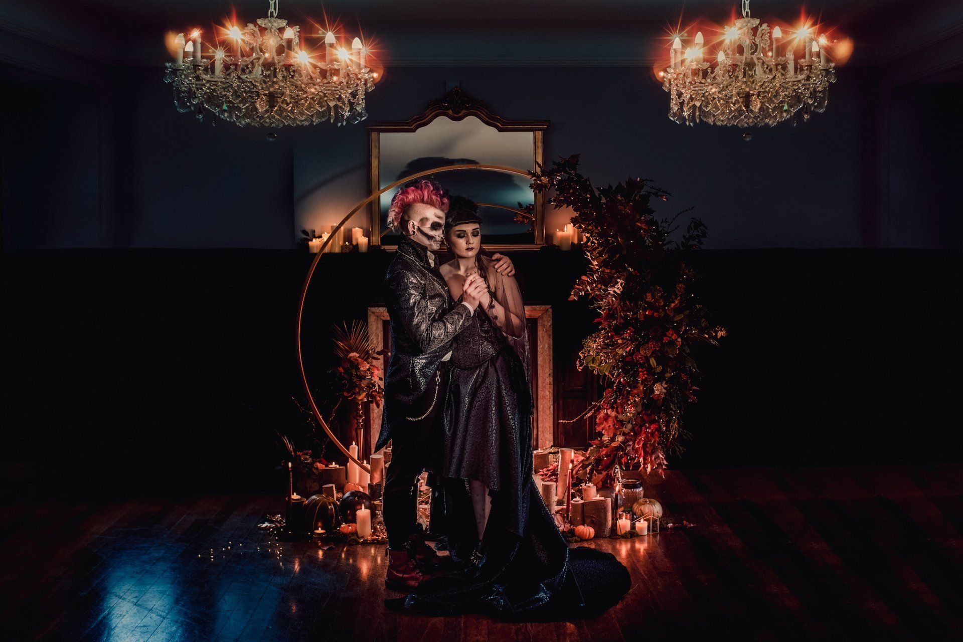 Gothic wedding flowers