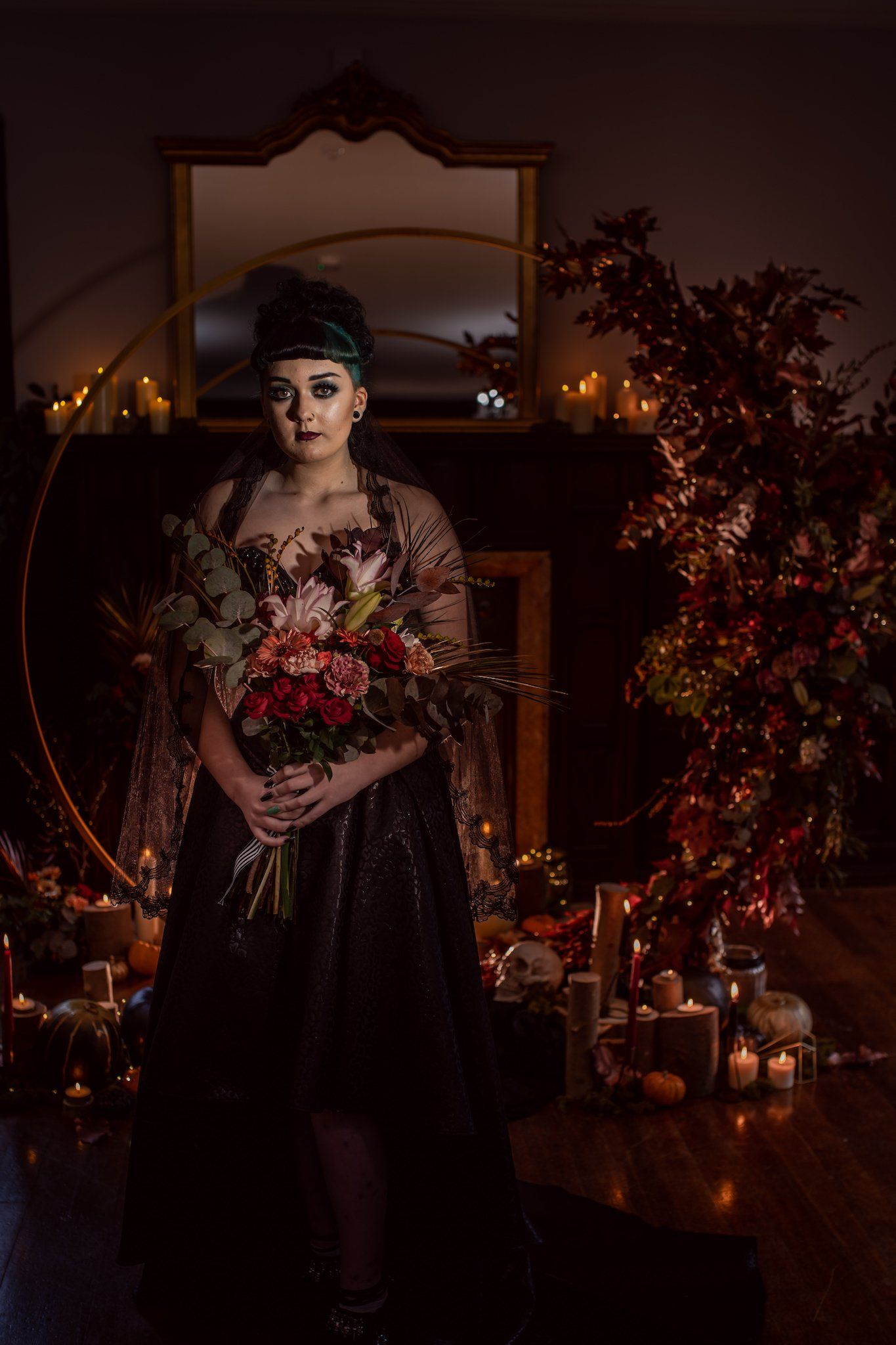 Gothic floral archway