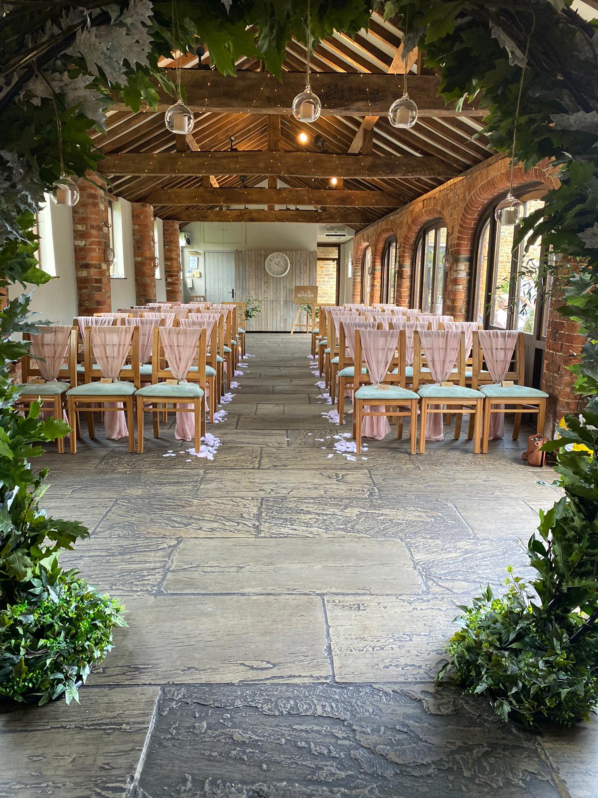 Rustic weddings foliage archways