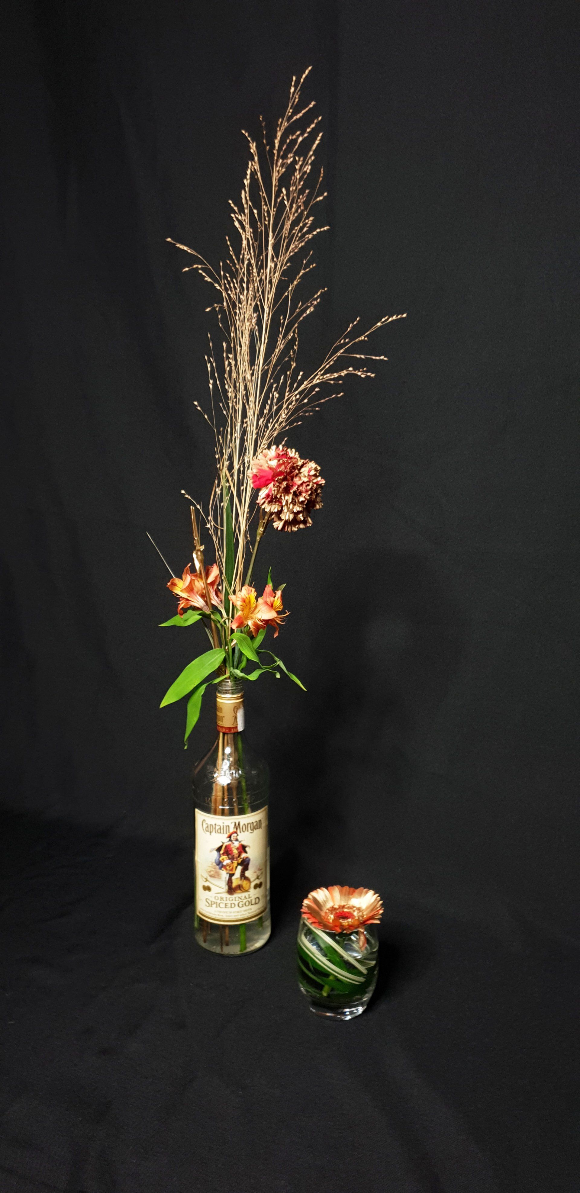 bottled centerpieces